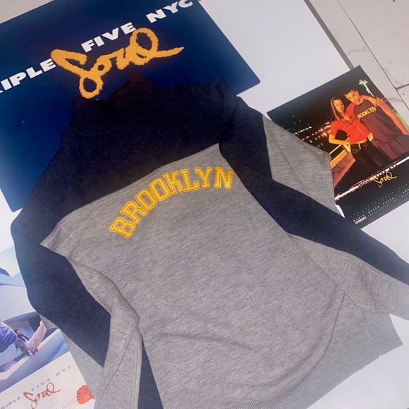 TRIPLE FIVE SOUL Vintage Slim Fit Brooklyn Sweater Top Sz 3X - Picture 13 of 14